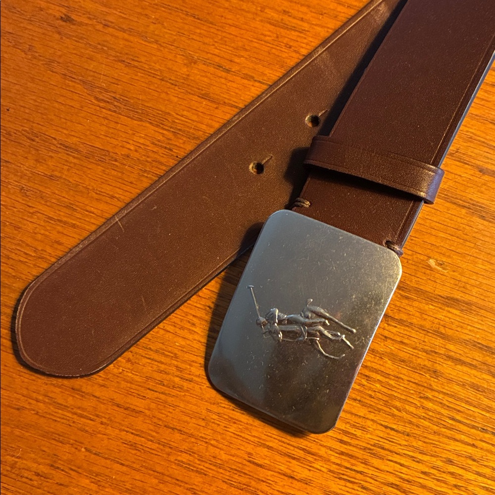 Men's Brown Polo Ralph Lauren Leather Belt